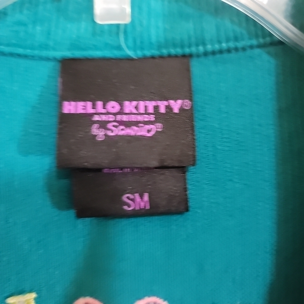 Sanrio Hello Kitty Friend Good Day Be Kind Overshirt Small Shirt Jacket Corduroy - Picture 5 of 7